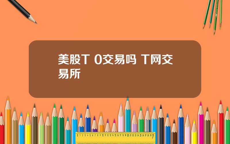 美股T 0交易吗 T网交易所